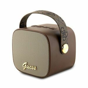 Guess Mini Bluetooth Speaker PU 4G Strap Brown vyobraziť