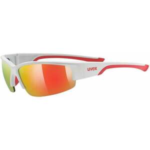 UVEX Sportstyle 215 White/Mat Red/Mirror Red Cyklistické okuliare vyobraziť