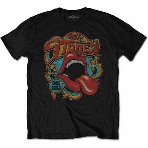 The Rolling Stones Tričko Unisex Retro 70s Vibe (Soft-Hand Inks) Black L vyobraziť