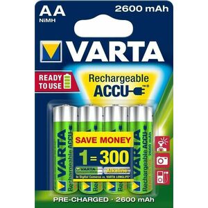 Varta HR06 Professional Accu 2600mAh 4 AA batérie vyobraziť