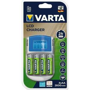 Varta PP LCD Charger 4xAA 2500 R2U& 12V + USB adapter Nabíjačka na batérie vyobraziť