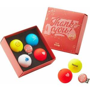 Volvik Vivid Thank You 4 Pack Golf Balls Thank You Golfové lopty vyobraziť