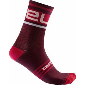 Castelli Prologo 15 Sock Bordeaux/White S/M Cyklo ponožky vyobraziť