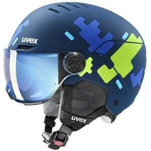 UVEX Rocket Junior Visor Blue Puzzle Mat 51-55 cm Lyžiarska prilba vyobraziť