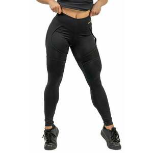 Nebbia High Waist Leggings INTENSE Mesh Black/Gold M Fitness nohavice vyobraziť