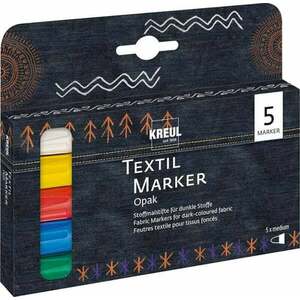 Kreul 92750 Textile Marker Opaque Set Sada textilných fixiek 5 ks vyobraziť