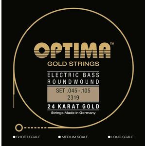 Optima 2319.M 24K Gold Strings Medium Scale Medium Light Struny pre basgitaru vyobraziť