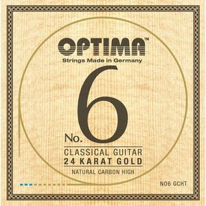 Optima NO6.GCHT No.6 24K Gold High Carbon Nylonové struny pre klasickú gitaru vyobraziť