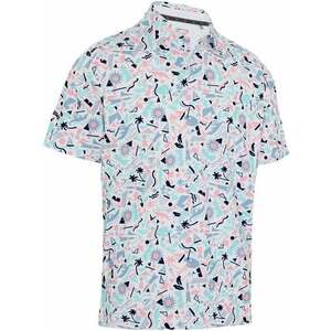 Callaway Florida Abstract Geo Mens Bright White M Polo košeľa vyobraziť