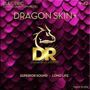 DR Strings Dragon Skin+ Coated Light 9-42 Struny pre elektrickú gitaru vyobraziť