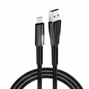 COLORWAY KABEL USB TYPE-C (ZINK ALLOY + LED) 2.4A 1M, BLACK (CW-CBUC035-BK) vyobraziť