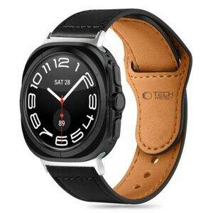 Tech-Protect Leatherfit remienok na Samsung Galaxy Watch Ultra 47mm, black vyobraziť