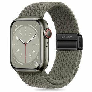 Tech-Protect Nylon Mag remienok na Apple Watch 42/44/45/49mm, olive grey vyobraziť