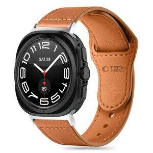 Tech-Protect Leatherfit remienok na Samsung Galaxy Watch Ultra 47mm, brown vyobraziť