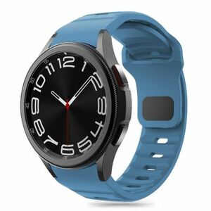 Tech-Protect Silicone Line remienok na Samsung Galaxy Watch 4 / 5 / 5 Pro / 6 / 7 / FE, montego blue vyobraziť