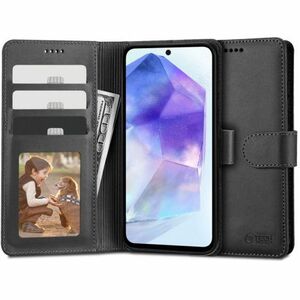 Tech-Protect Wallet knižkové puzdro na Samsung Galaxy A55 5G, čierne vyobraziť