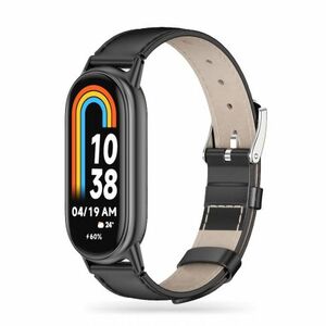 Tech-Protect Leatherfit remienok na Xiaomi Smart Band 8 / 9, black vyobraziť