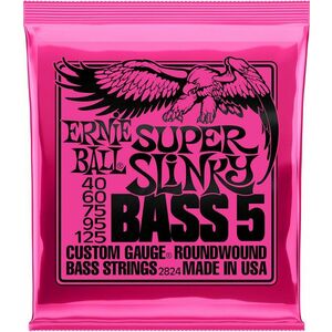 Ernie Ball 2824 Super Slinky Struny pre 5-strunovú basgitaru vyobraziť