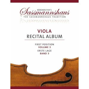 Bärenreiter Viola Recital Album, Volume 3 Noty vyobraziť