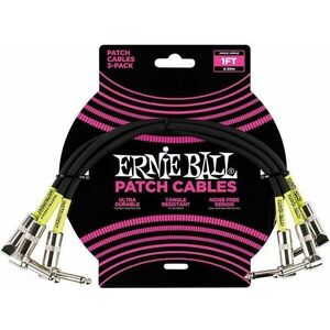 Ernie Ball P06075 30 cm Zalomený - Zalomený Patch kábel vyobraziť