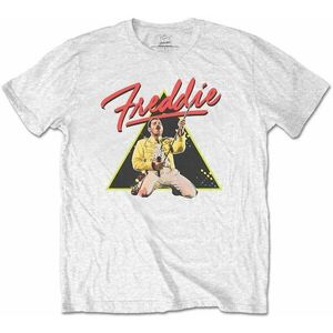 Freddie Mercury Tričko Triangle White XL vyobraziť