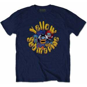 The Beatles Tričko Yellow Submarine Baddies Navy Blue M vyobraziť