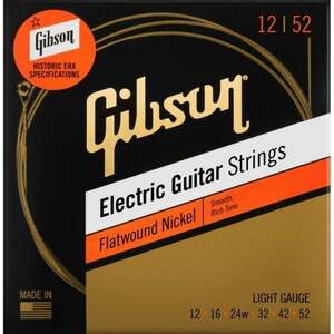 Gibson Flatwound 12-52 Struny pre elektrickú gitaru vyobraziť