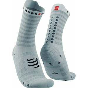 Compressport Pro Racing V4.0 Ultralight Run High White/Alloy T3 Bežecké ponožky vyobraziť