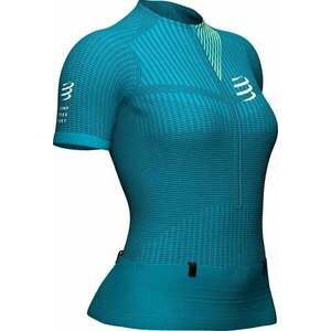 Compressport Trail Postural SS Top W Enamel/Paradise Green L Bežecké tričko s krátkym rukávom vyobraziť