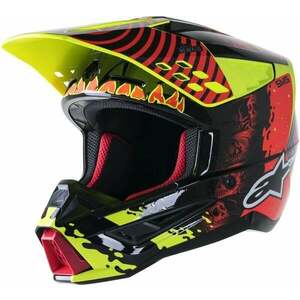 Alpinestars S-M5 Solar Flare Helmet Black/Red Fluorescent/Yellow Fluorescent/Glossy L Prilba vyobraziť