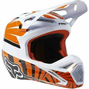 FOX V1 Goat Dot/Ece Helmet Orange Flame S Prilba vyobraziť