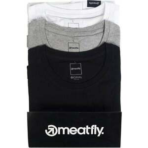 Meatfly Basic Multipack Black/Grey Heather/White S Tričko vyobraziť