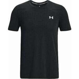 Under Armour Men's UA Seamless Grid Black/Mod Gray S Fitness tričko vyobraziť