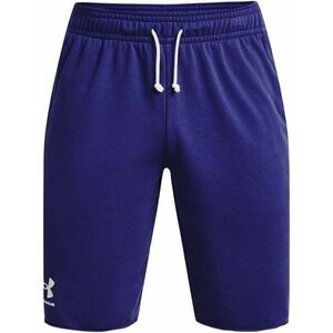 Under Armour Men's UA Rival Terry Shorts Sonar Blue/Onyx White S Fitness nohavice vyobraziť