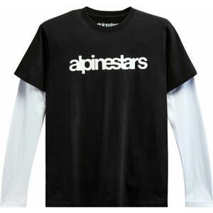 Alpinestars Stack LS Knit Black/White S Tričko vyobraziť