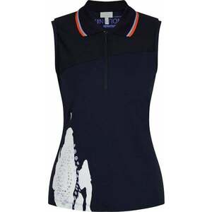 Sportalm Gerda Womens Sleeveless Deep Water 34 Polo košeľa vyobraziť