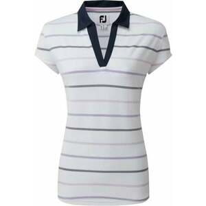 Footjoy Cap Sleeve Colour Block Womens White/Navy S Polo košeľa vyobraziť