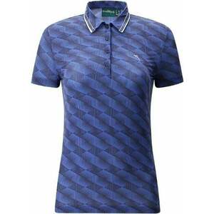 Chervo Womens Anzi Blue Pattern 42 Polo košeľa vyobraziť