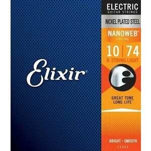 Elixir 12062 Nanoweb Light 8 String Struny pre elektrickú gitaru vyobraziť