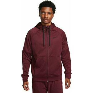 Nike Therma-FIT Full-Zip Mens Top Night Maroon/Black S Fitness mikina vyobraziť