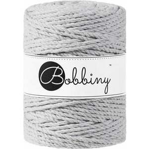 Bobbiny 3PLY Macrame Rope 5 mm 100 m Light Grey Špagát vyobraziť