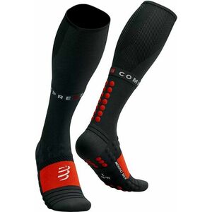 Compressport Full Winter Run Black/High Risk Red T1 Bežecké ponožky vyobraziť