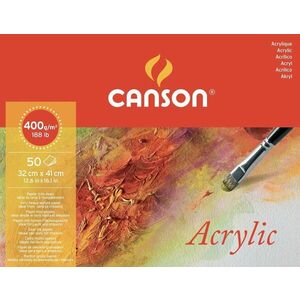 Canson Acrylique Cold Pressed 32 x 24 cm 400 g Natural White Skicár vyobraziť