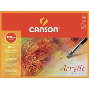 Canson Acrylique Cold Pressed 48 x 36 cm 400 g Natural White Skicár vyobraziť