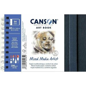 Canson Book Wire Bound Short Side A5 300 g Krajina Skicár vyobraziť