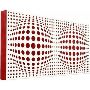 Mega Acoustic FiberPRO120 AcouSphere White/Red Absorpčný drevený panel vyobraziť