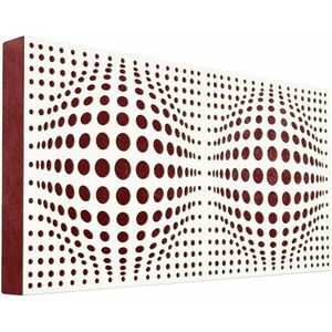 Mega Acoustic FiberPRO120 AcouSphere White/Dark Red Absorpčný drevený panel vyobraziť