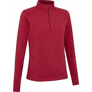 Callaway Lightweight Knit Heathered 1/4 Zip Top Red Heather L vyobraziť