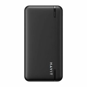 Havit PB90 Power Bank 10000mAh 2x USB / USB-C, čierny (PB90 black) vyobraziť