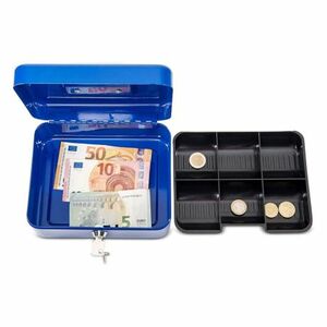 MG Money Box trezor na kľúč 15x12cm, modrý vyobraziť